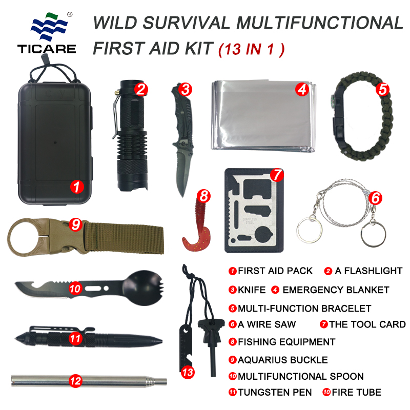 Survival Gear Kit 13 In 1 Survival Gear Kit 13 In 1
