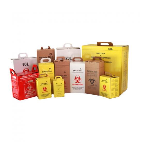 Biohzard 5L Paper Safety Box for Sharps Container - TICARE HEALTH