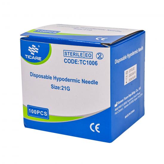 TICARE® Hypodermic Needle 18G–30G | Sterile Medical Needles for Injection